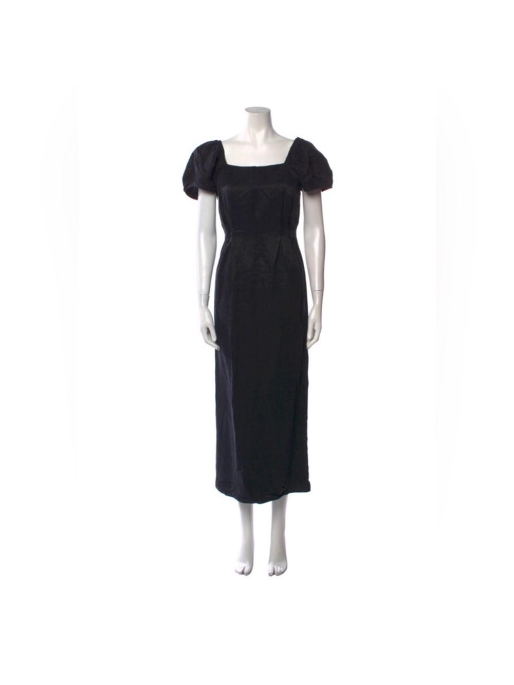 Sir linen cupro Elegant Black Square-Neck size 6
